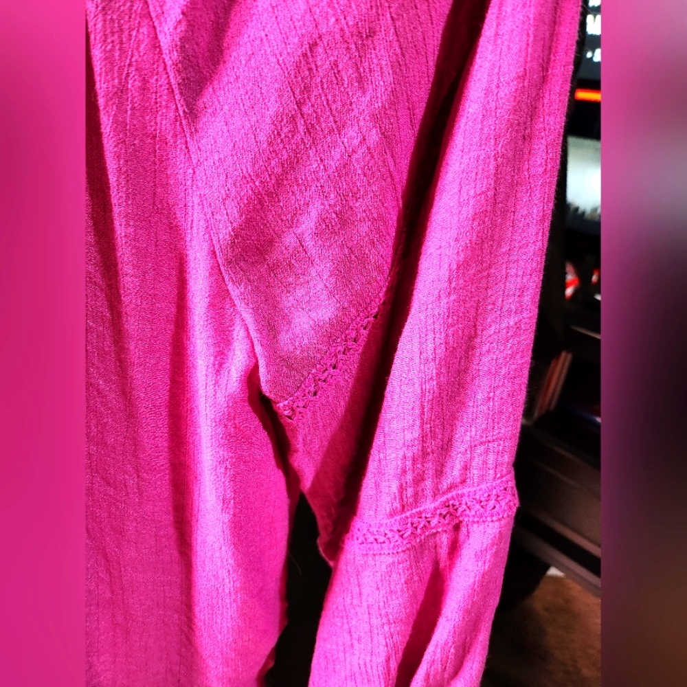 Counterparts Pink Off-the-Shoulder Lace Blouse – Romantic & Versatile - Picture 10 of 13
